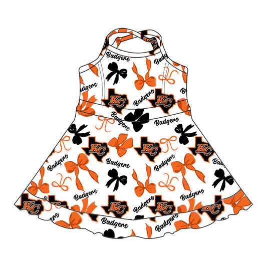 Toddle girls wholesale custom team design dress