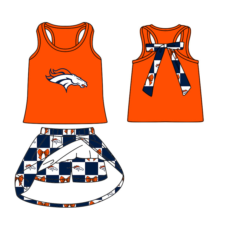baby girls team cheer skirt outfit add liner shorts