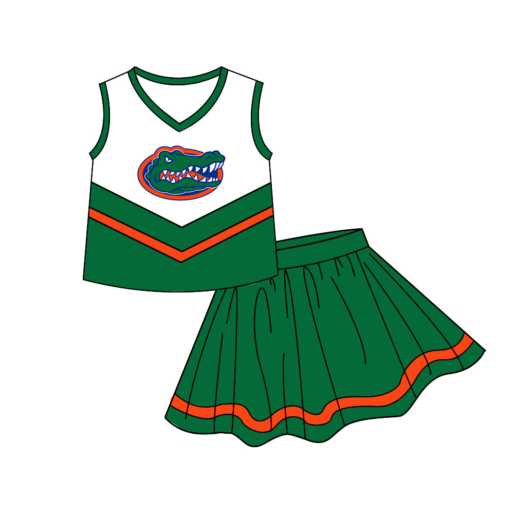 baby girls team cheer skirt outfit add liner shorts