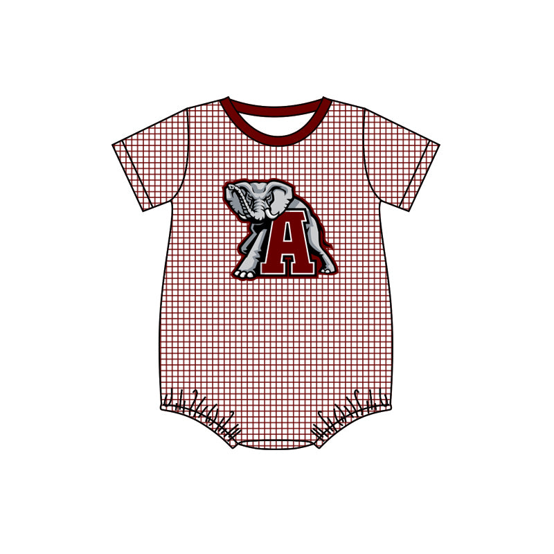 toddle baby boy team elephant  romper