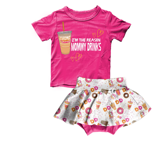 toddle girl mommy drinks bummies set