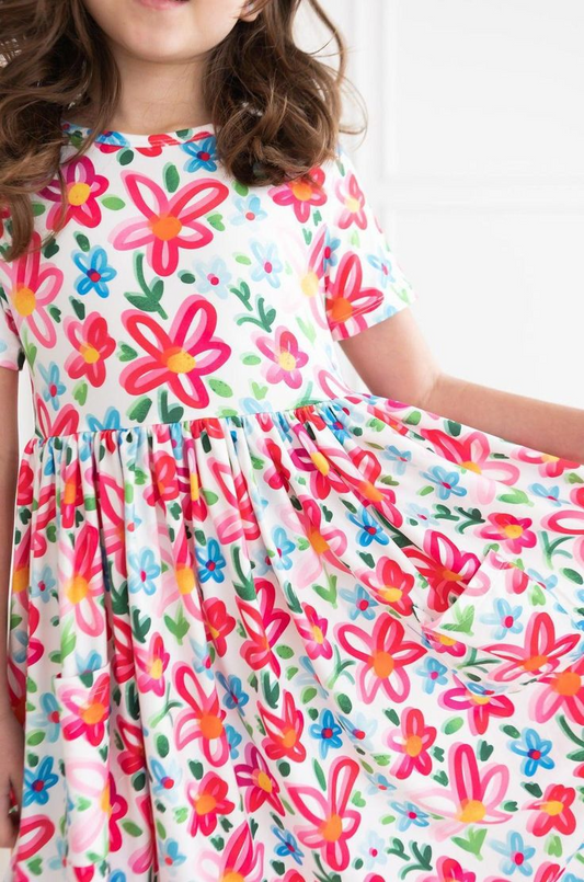 Baby girl spring floral dress