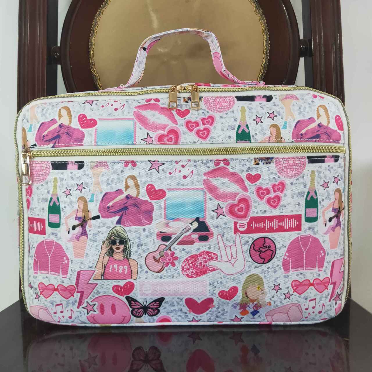 wholesale toddle baby singer print lunch bag