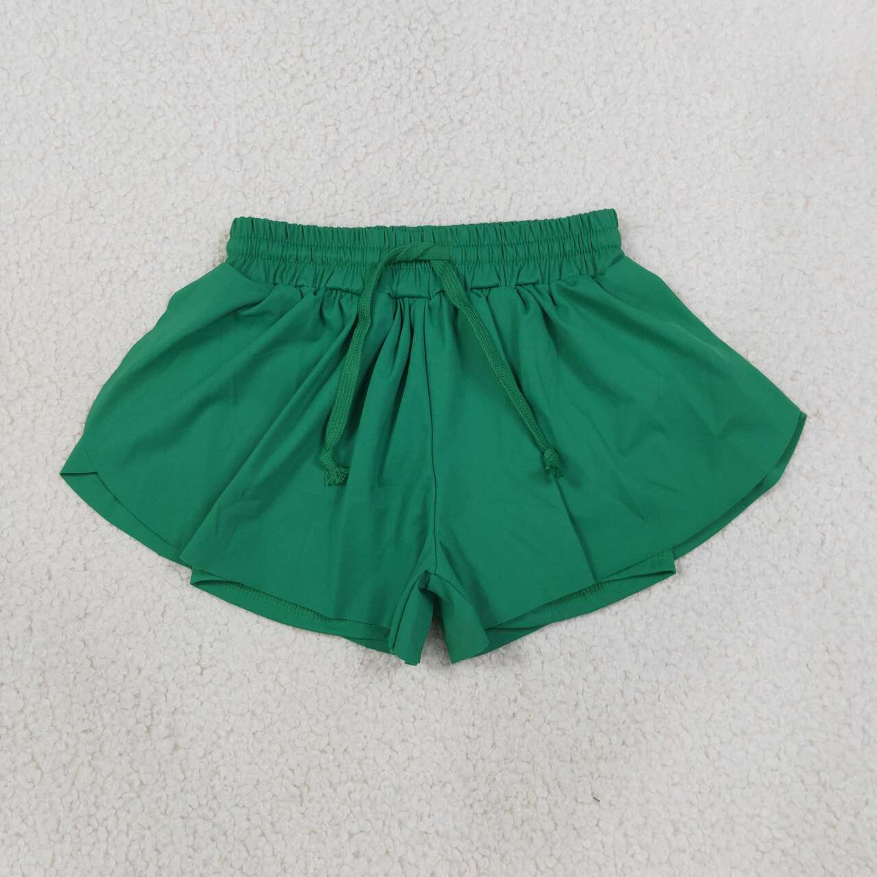 Toddle baby girls green color summer yoga shorts