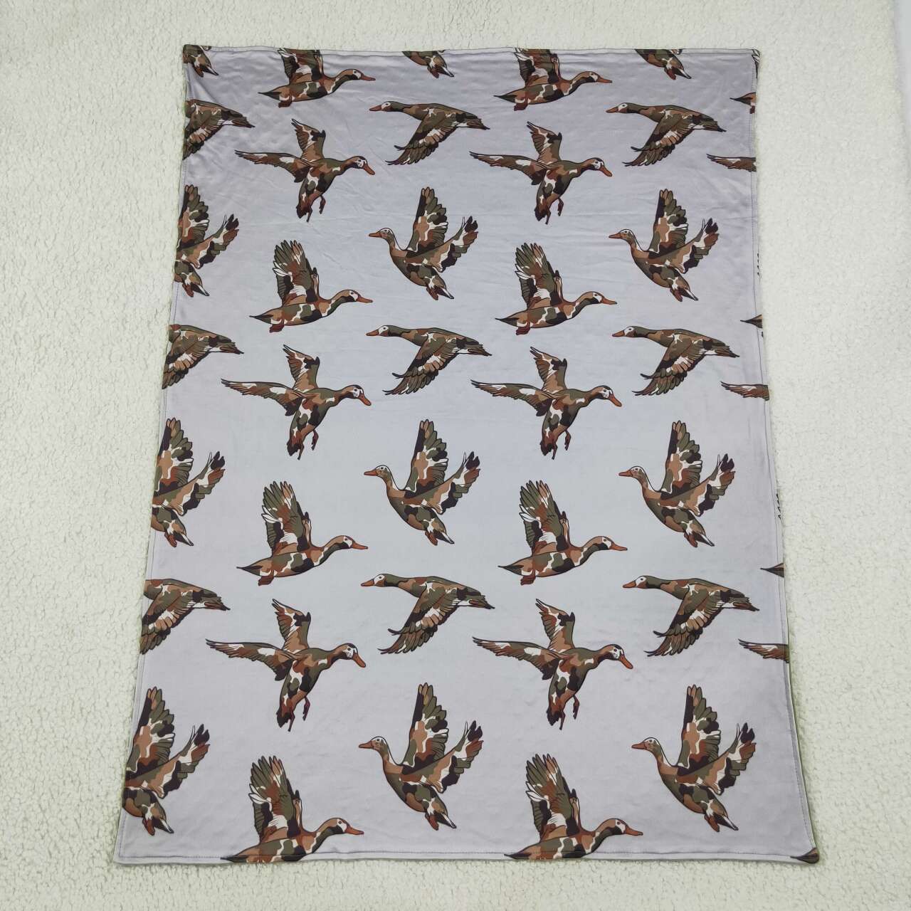 Toddle kids mallard duck design soft blanket