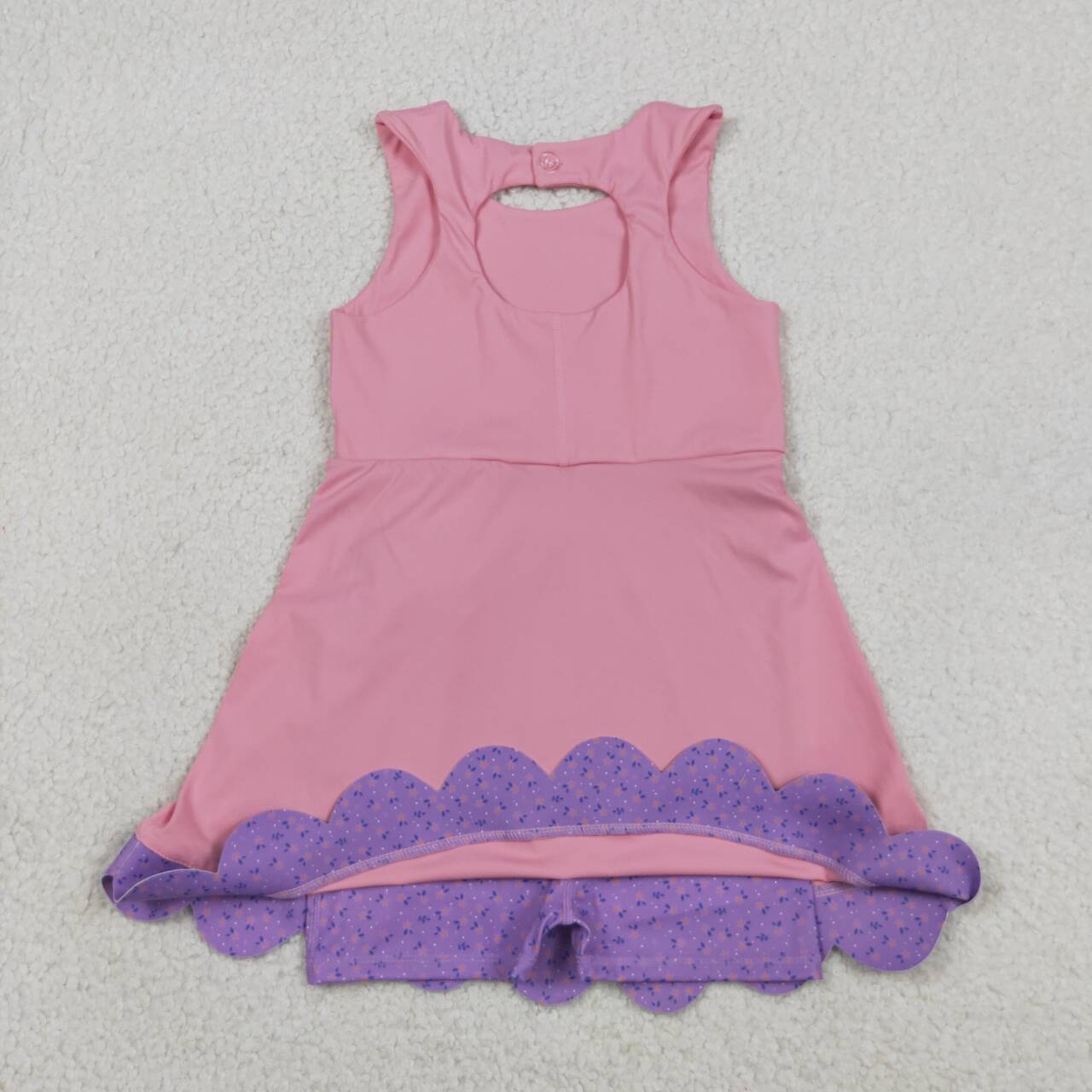 Pink color baby girls yoga dress