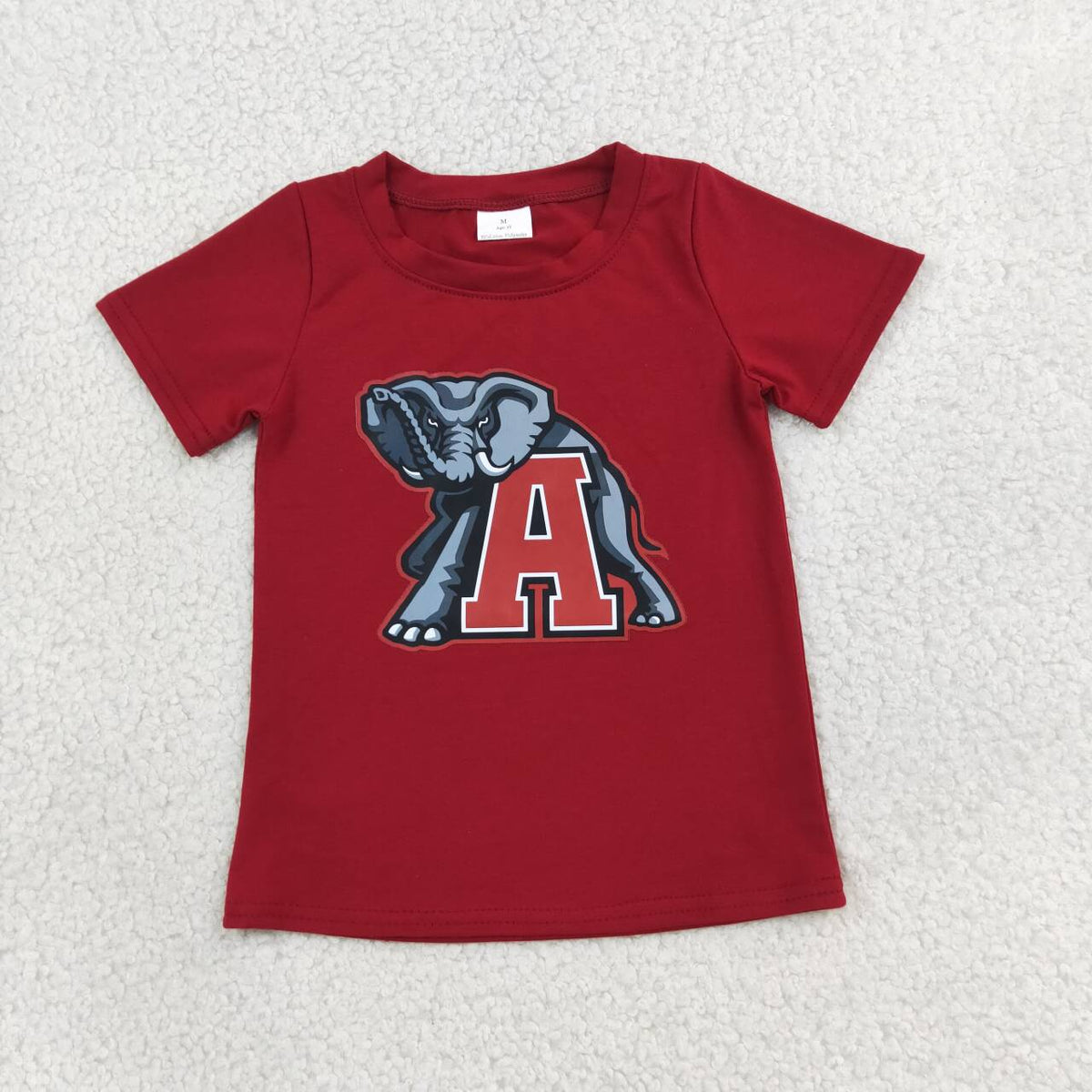 Alabama print kids girls short sleeve summer top