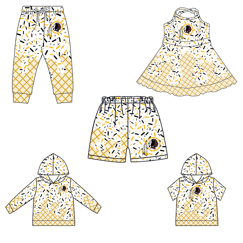 Toddle baby custom team design matching outfit