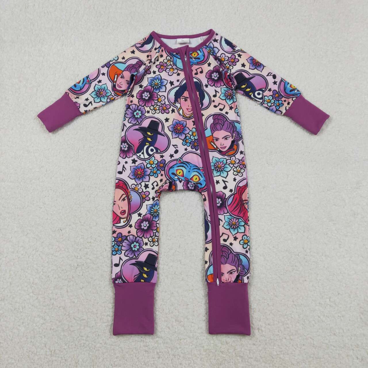 Hot sale baby girl movie design romper