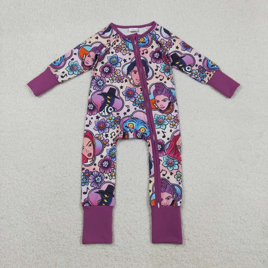 Hot sale baby girl movie design romper