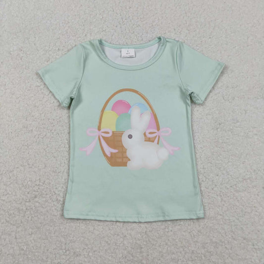 Girls easter bunny short sleeve top
