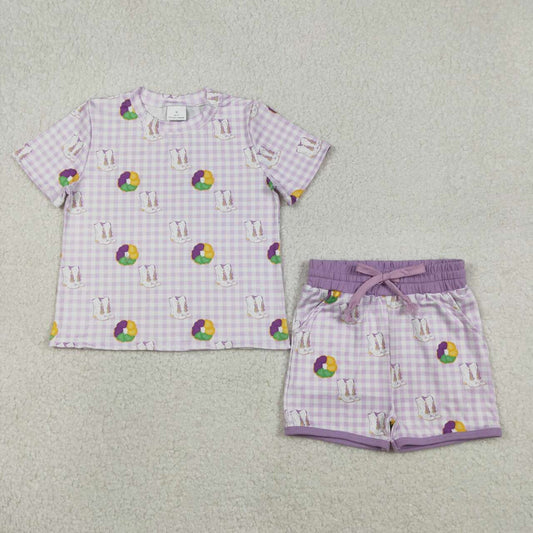 Kids girls Mardi Gras summer outfit