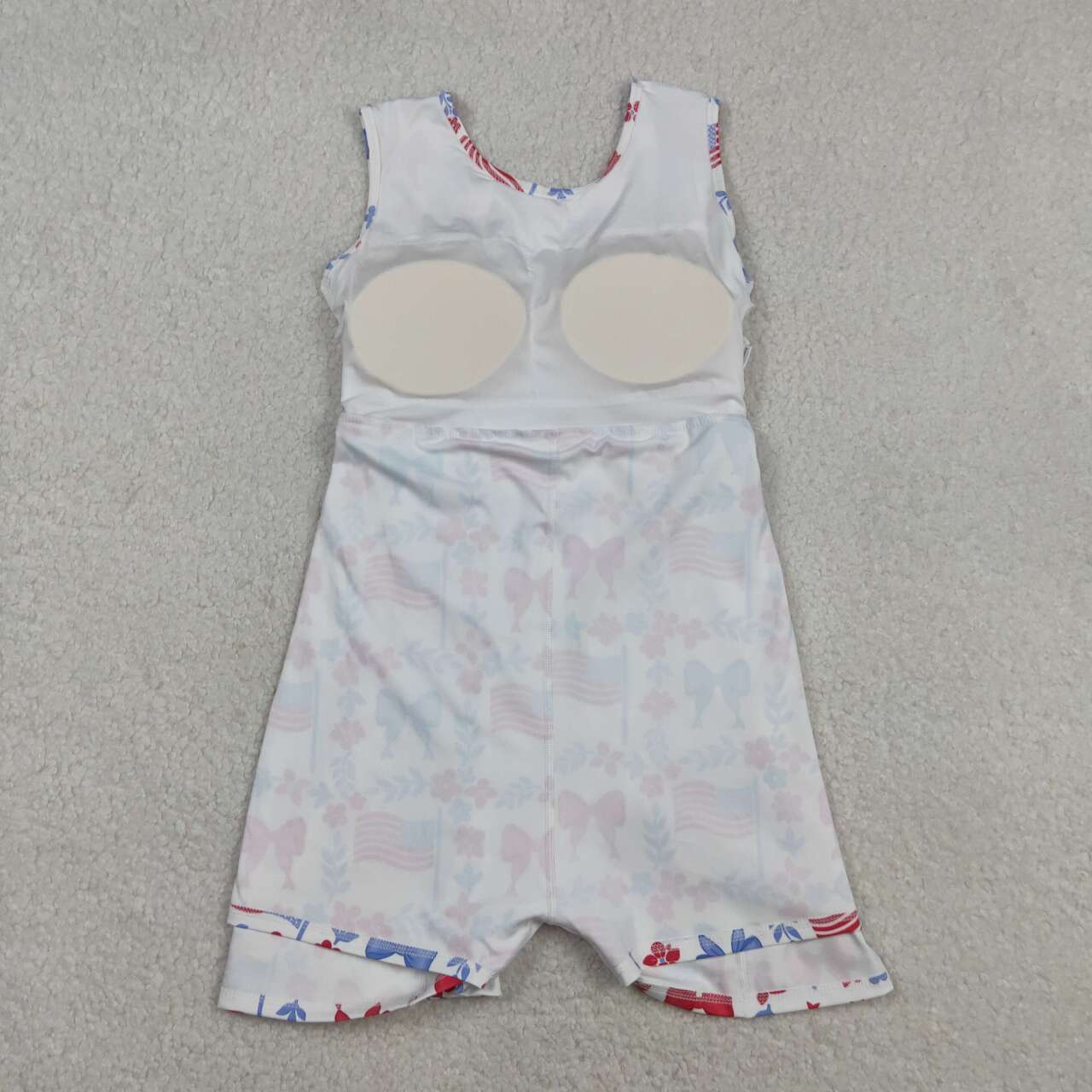 America flag design toddle baby girls active wear yoga dress