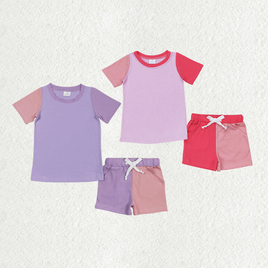 best sister pink lavender girls summer clothing set