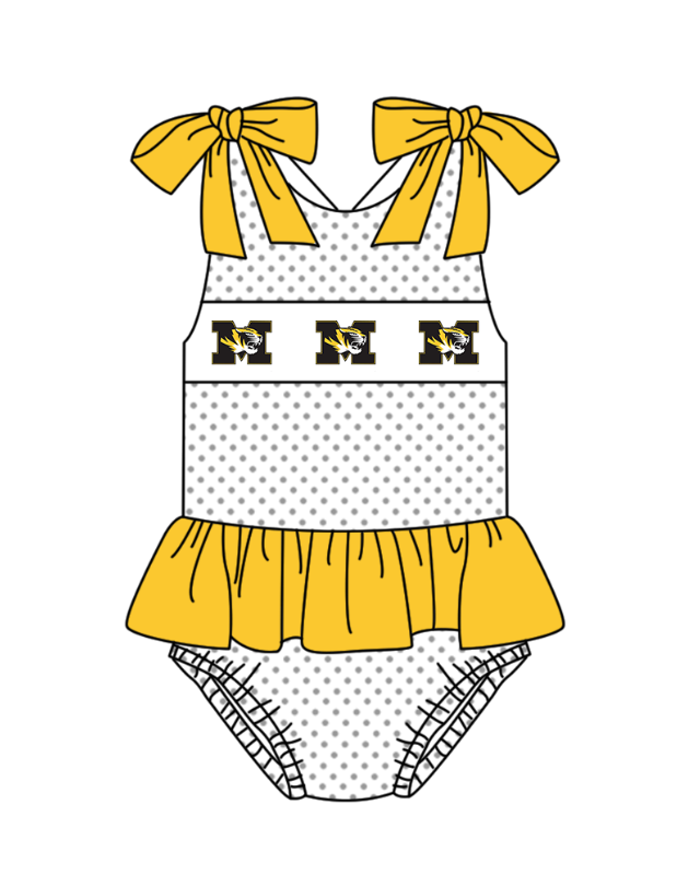 Girls one piece custom team design swimwear
