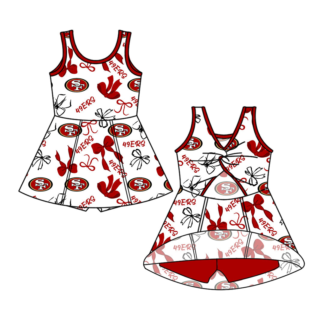 Toddle girls wholesale custom team design yoga dress