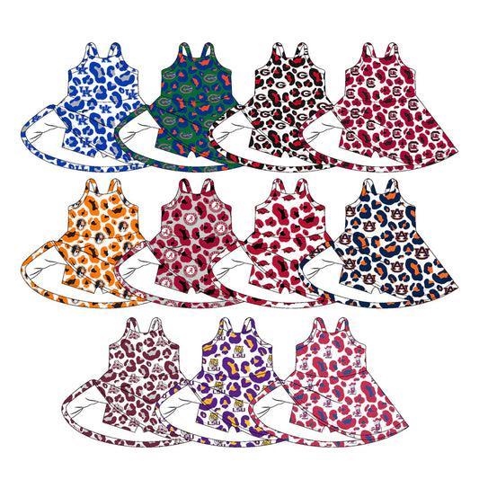 Toddle girls wholesale custom team design yoga dress