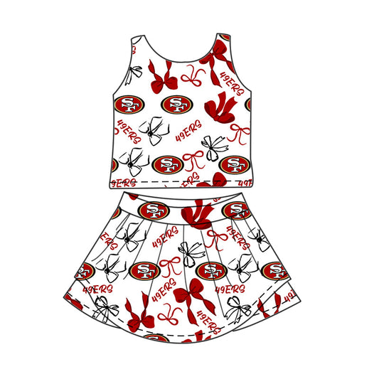 Toddle girls wholesale custom magic design skirt set
