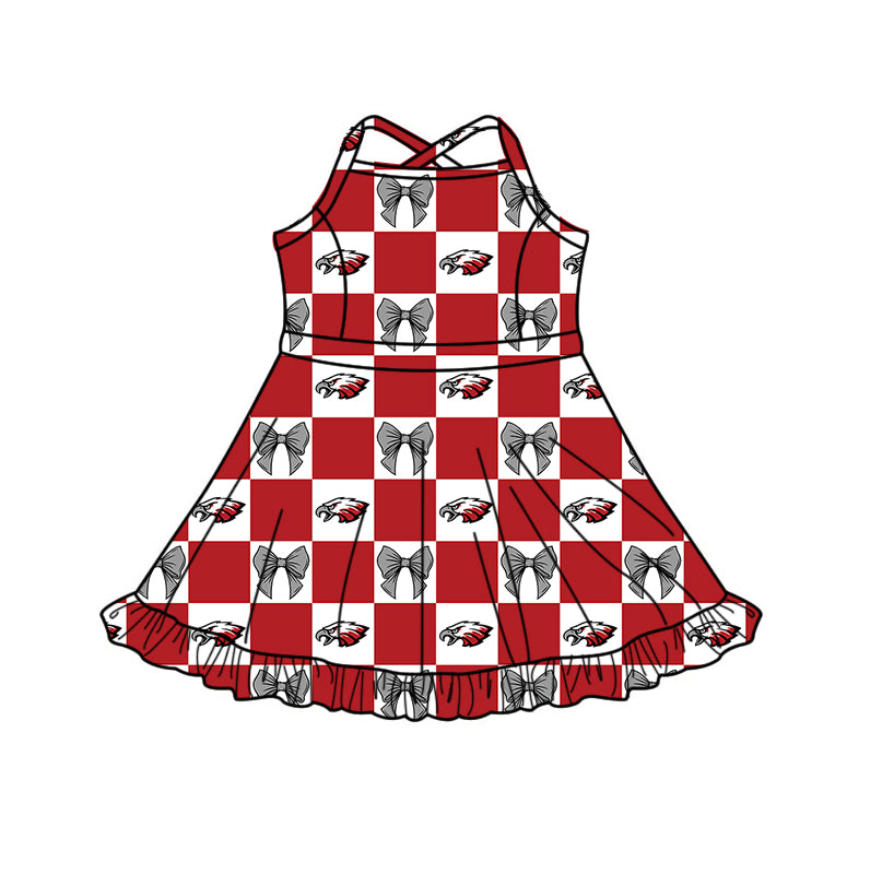 Toddle girls wholesale custom team design yoga dress