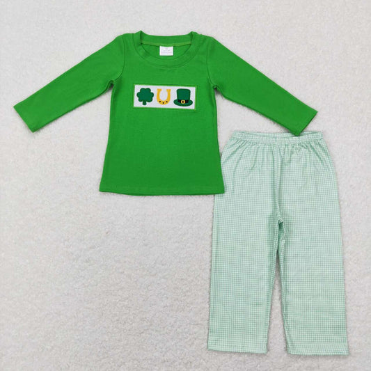 baby boy long sleeve Saint Patrick's Day clothes set