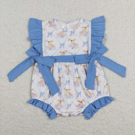 toddle girls Easter bunny floral romper