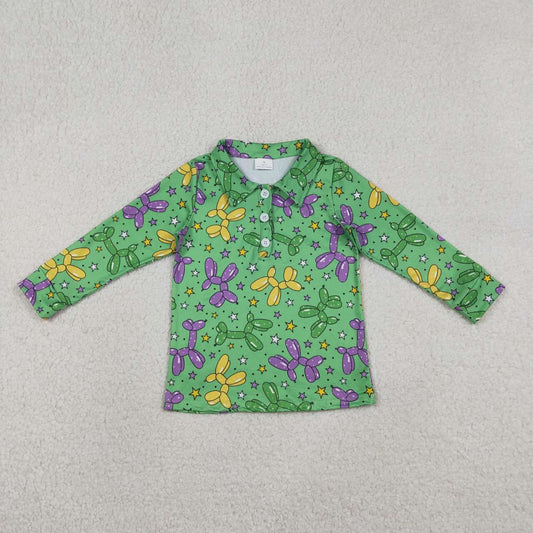 Mardi Gras boy long sleeve pullover