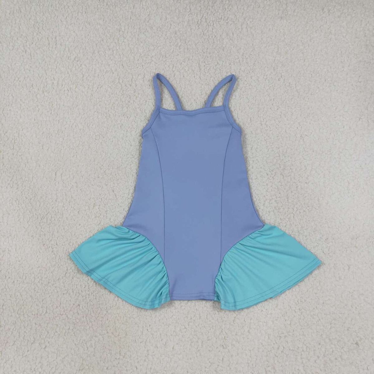 Blue color girls summer yoga dress