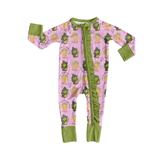 Toddle baby long sleeve bamboo zip romper