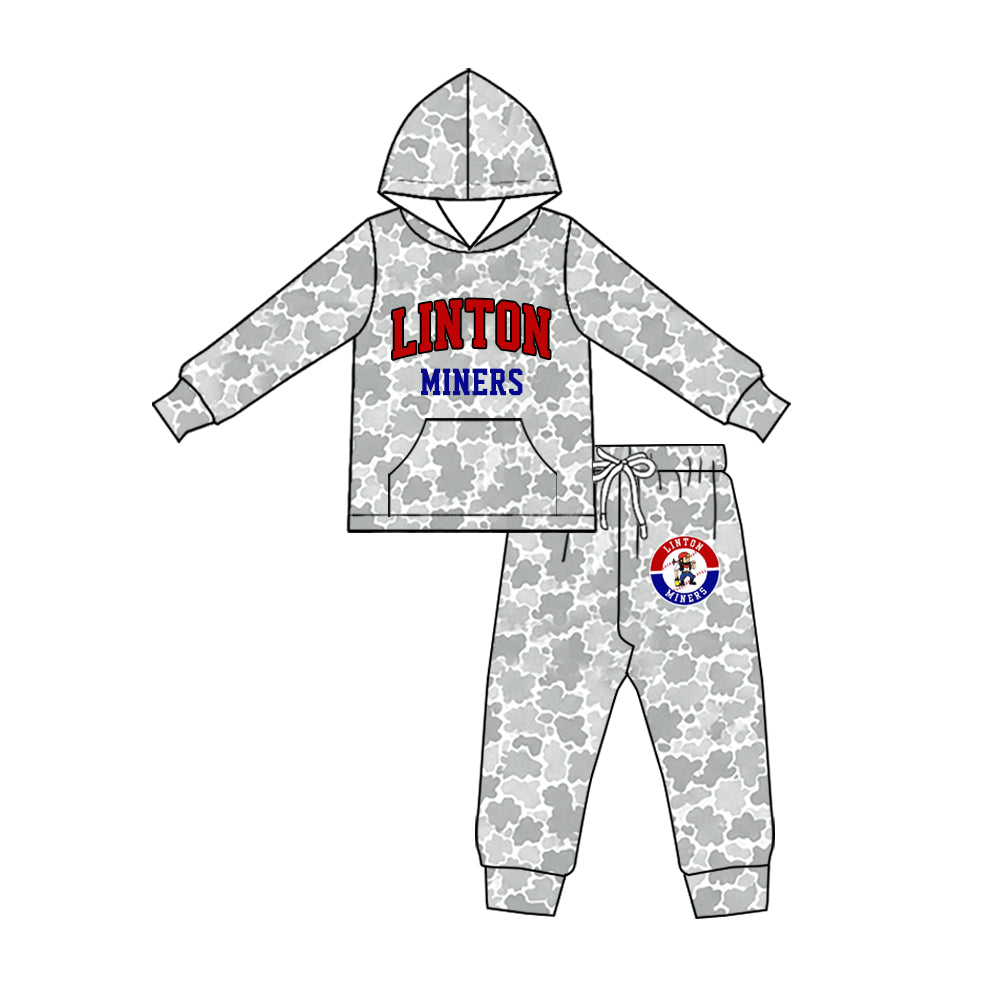 Baby boy custom team cheer design hoodie set
