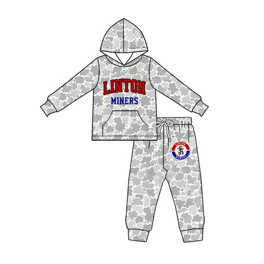 Baby boy custom team cheer design hoodie set