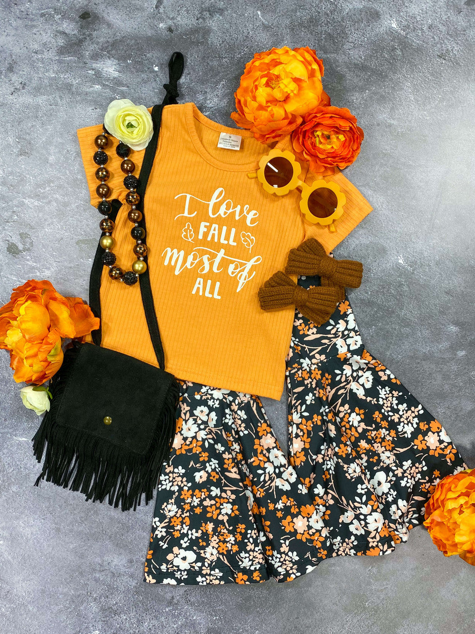 I lova fall most of all boutique clothing set
