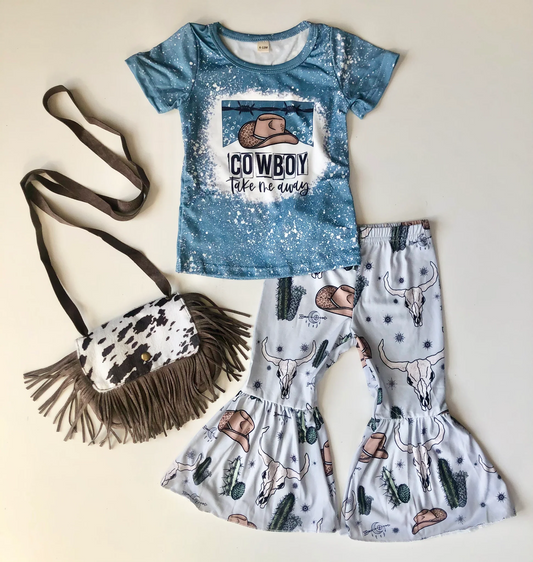 cowboy take me away western clothing set