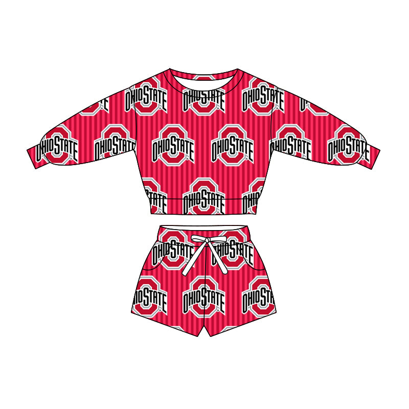 baby girls team design long sleeve spring fall clothing set