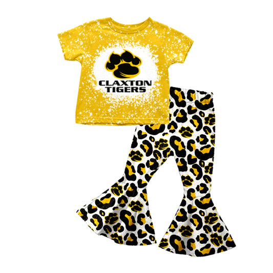 baby  girls team design bell bottoms outfit