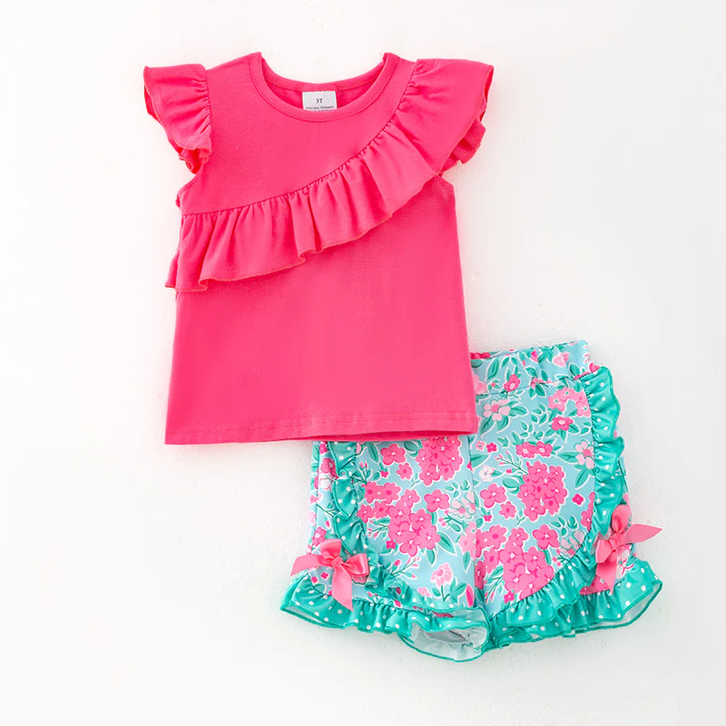 Baby girl floral design summer clothes