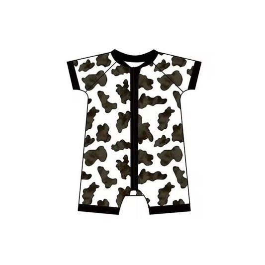 infant baby boy short sleeve zip romper