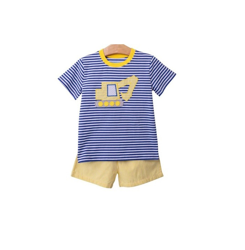 infant baby boy construction outfit