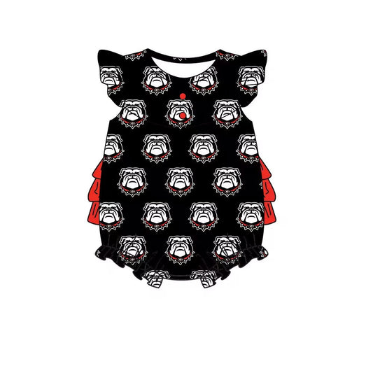 Toddle girl colleague team bulldog romper