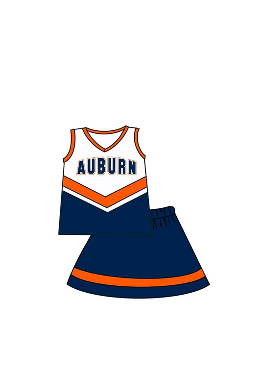 baby girls cheer skirt 2pcs outfit