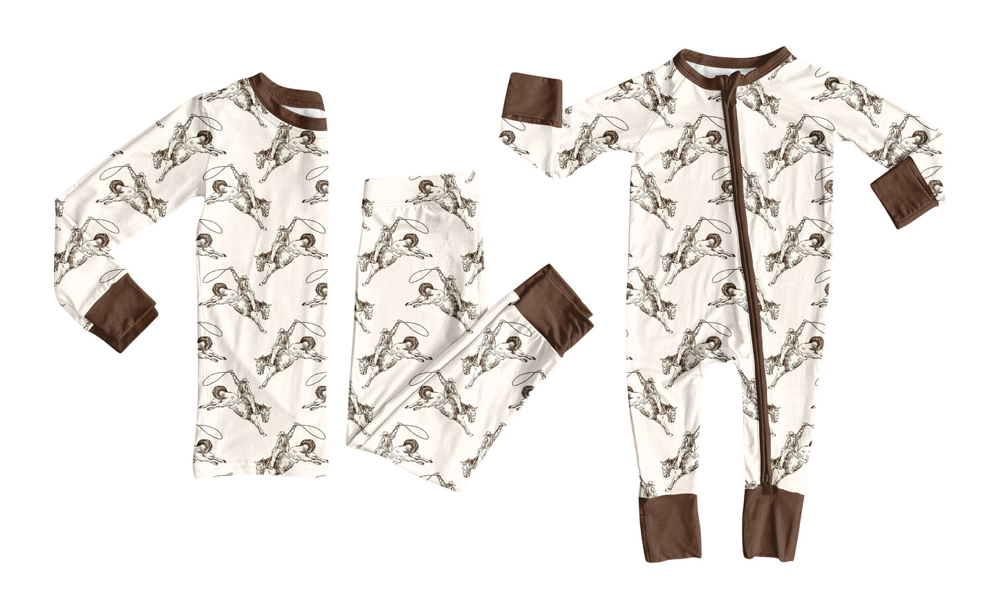 Toddle kids western design matching outfit wholesale baby clothes