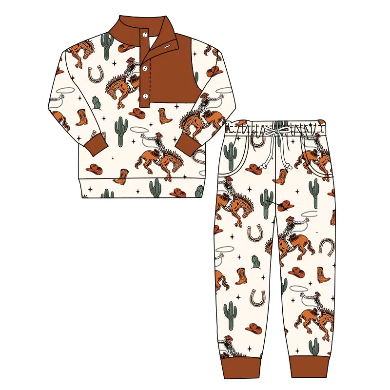 Western cowboy long sleeve outfit wholesal factory price
