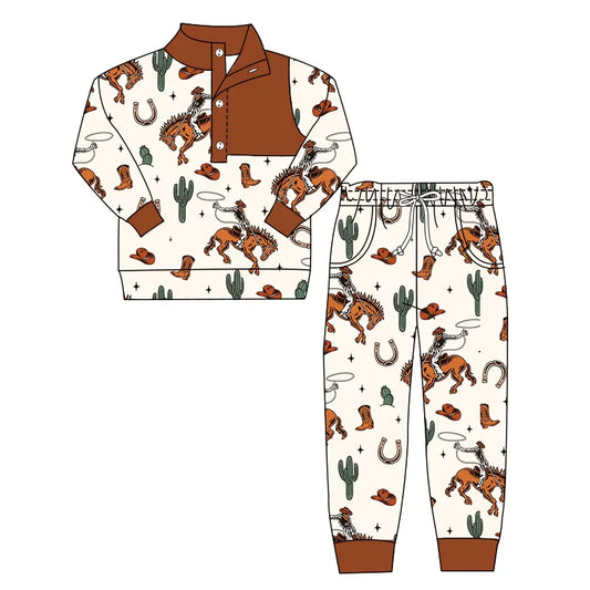 Western cowboy long sleeve outfit wholesal factory price