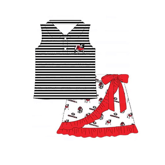 baby girl college team design design outfit