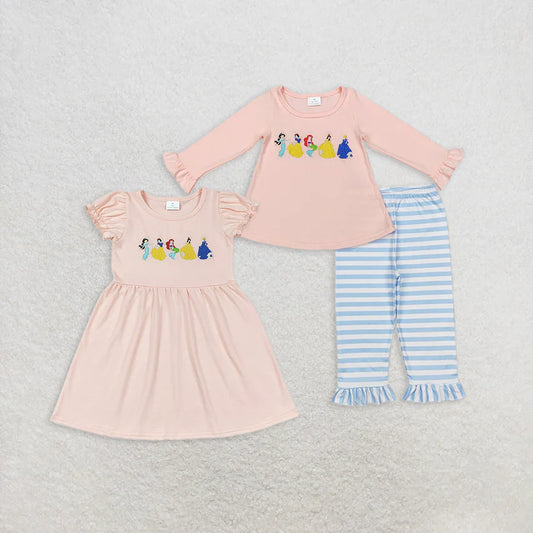baby girls long sleeve embroidery  princess outfit