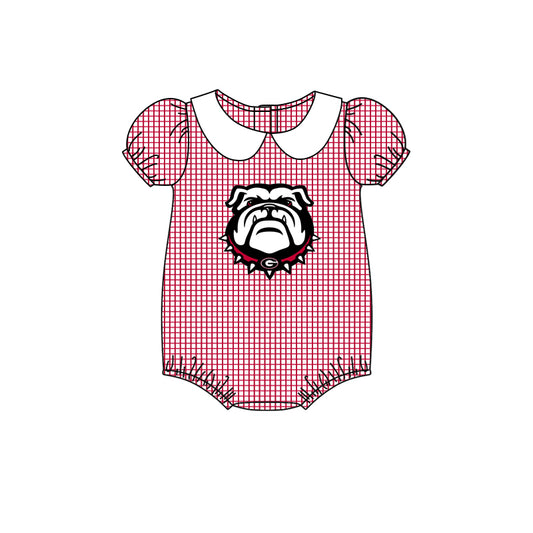 toddle baby girl team dog romper