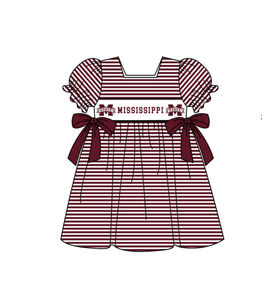 Custom collegiate team girls summer dress