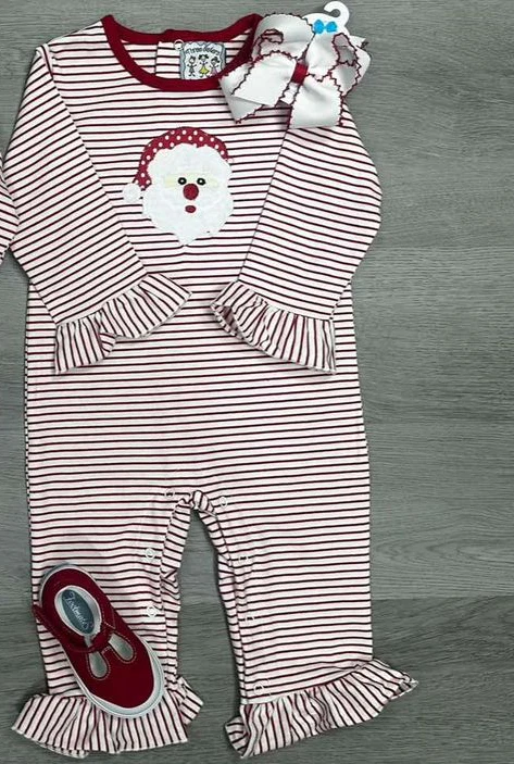 baby girls kids Christmas long sleeve romper