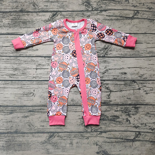 preorder toddle girls long sleeve Christmas hohoho zip romper