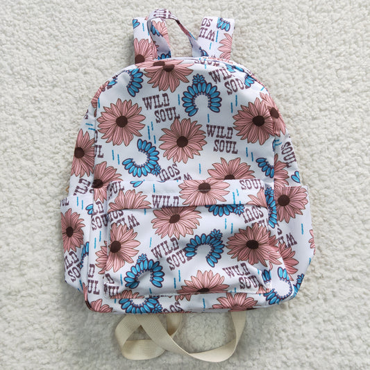 wild soul letter print school bag mini bag