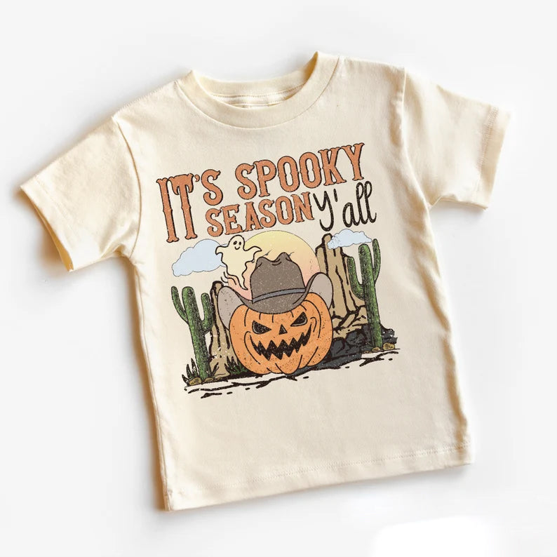 custom order Its spooky season yall Halloween short sleeve top, moq 3sets